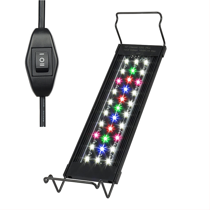 Plokščias itin plonas LED vandens augalų šviestuvas akvariumo apšvietimas žuvų bako šviestuvas pritemdomas ryškesnis žolės bako šviestuvas vandeniui papildomas šviestuvas dumblius naikinantis šviestuvas