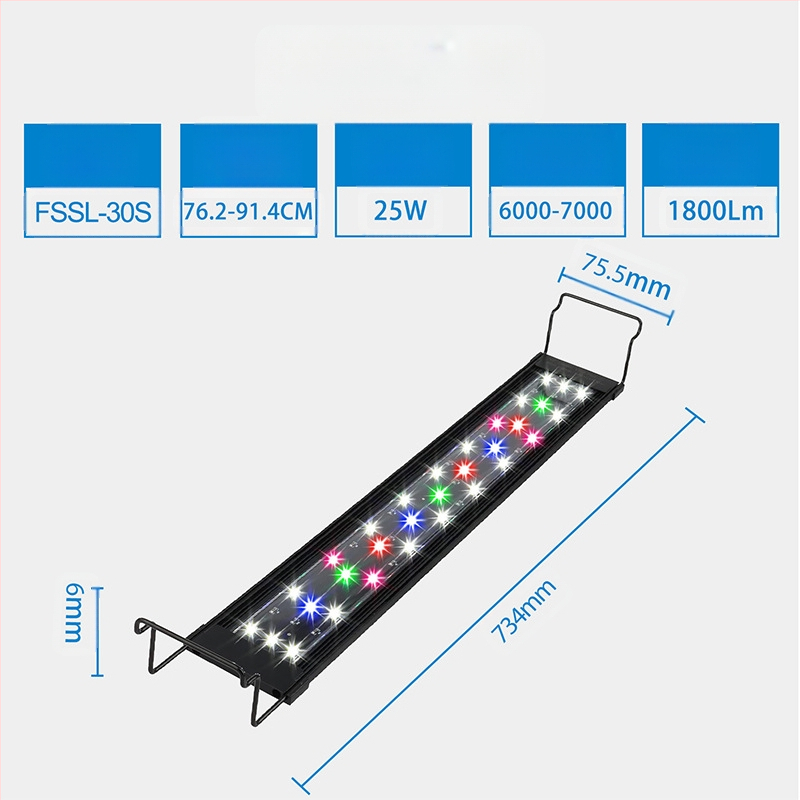 Plokščias itin plonas LED vandens augalų šviestuvas akvariumo apšvietimas žuvų bako šviestuvas pritemdomas ryškesnis žolės bako šviestuvas vandeniui papildomas šviestuvas dumblius naikinantis šviestuvas