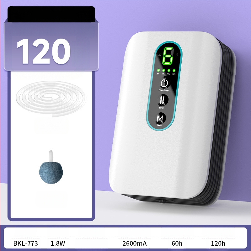 BAKALE naujas USB deguonies pompa deguonies namams, žuvims, automobiliams, aeratoriams, lauko žvejybai, ličio baterija