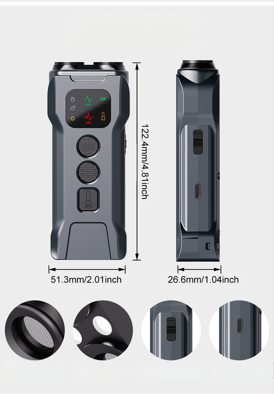 Ultragarsinis lojimo atbaidymo prietaisas, skirtas naudoti pasienyje, specialus dvigalvis šunų atbaidymo prietaisas, nešiojamas šunų dresavimo prietaisas, lojimo atbaidymo prietaisas