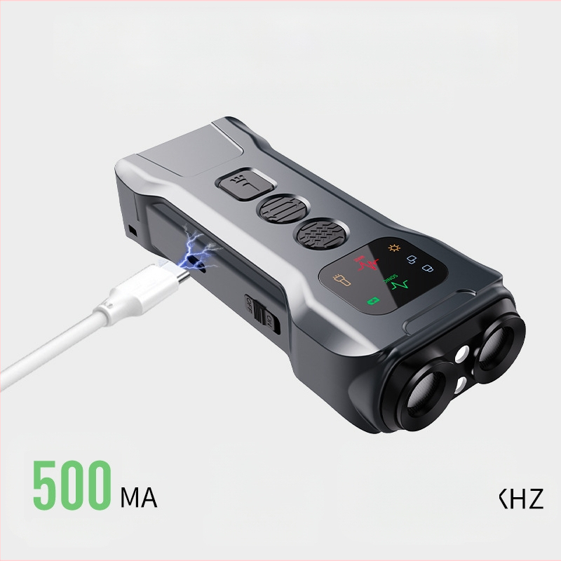 Ultragarsinis lojimo atbaidymo prietaisas, skirtas naudoti pasienyje, specialus dvigalvis šunų atbaidymo prietaisas, nešiojamas šunų dresavimo prietaisas, lojimo atbaidymo prietaisas