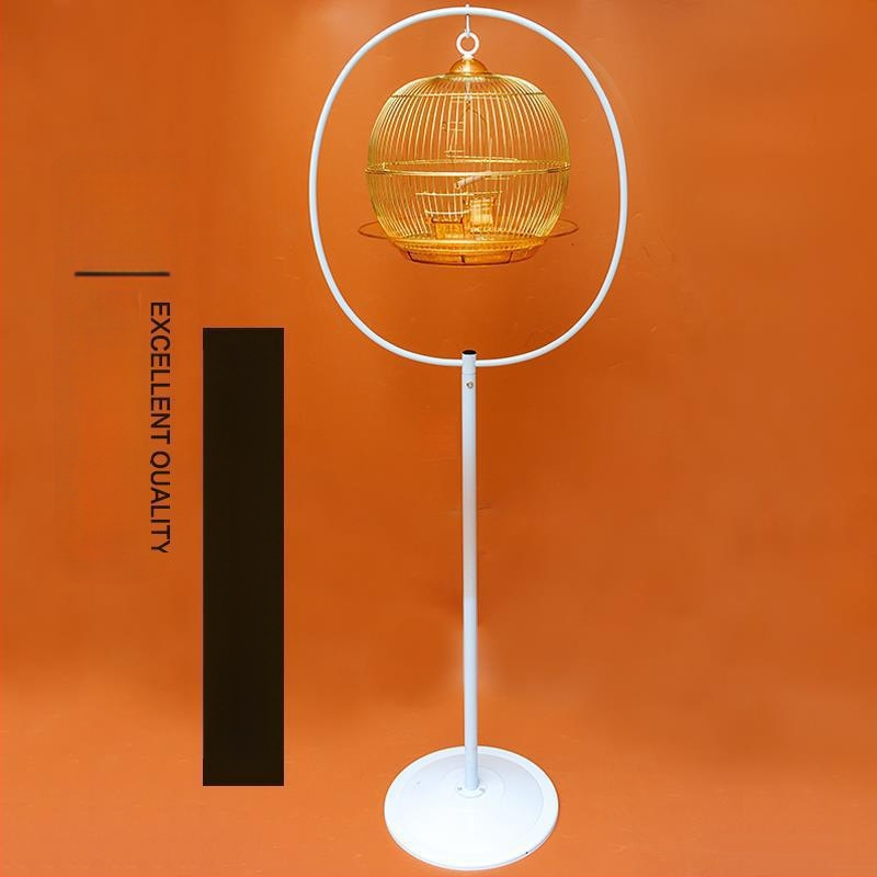 Kerek fekete főnix tigrisbőr madár bazsarózsa gyöngy fémkalitka dekoratív díszkalitka kis tenyészpapagájkalitka madárkalitka Zb