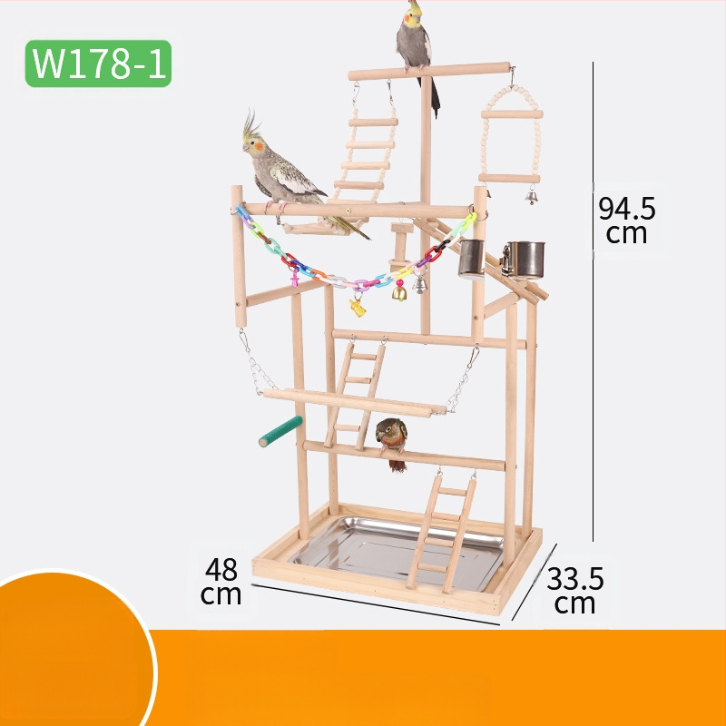 Papagoi suur mängualus, papagoi treeningalus, mänguväljaku alus, ronimisredel, kiik, linnumänguasi