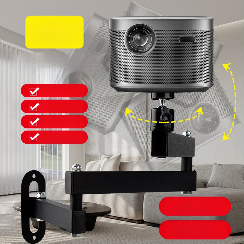 Projektori kronstein seinale kinnitatav kokkupandav öö kõrvale seinale kinnitatav kronstein koduseks kasutamiseks Jmgo Dangbei Coollebo Universal Ptz