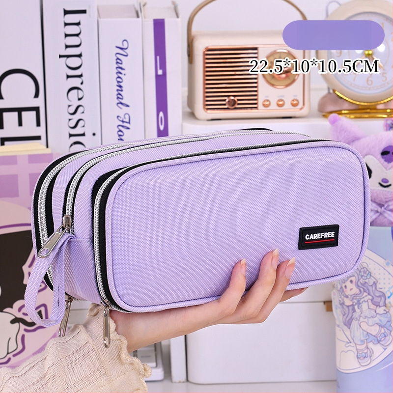 Uus mitmekihiline suure mahutavusega ja uhke pinal koolihooaja alguseks, põhikooli ja algkooli tüdrukute kirjatarvete karp, plekikindel pinal