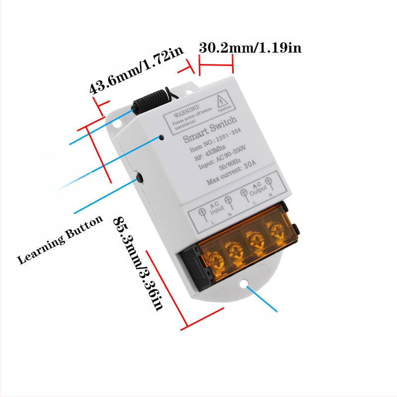 Tarpvalstybinių sprogimų nuotolinio valdymo jungiklis 110V 220V universalus didelės galios belaidis nuotolinio valdymo jungiklis vandens siurblio nuotolinio valdymo jungiklis