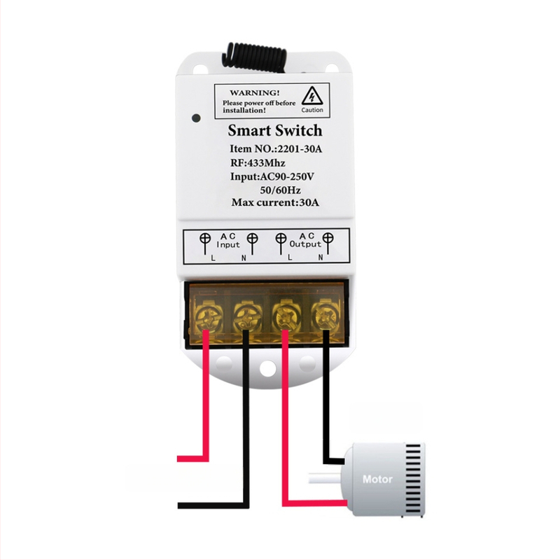 Tarpvalstybinių sprogimų nuotolinio valdymo jungiklis 110V 220V universalus didelės galios belaidis nuotolinio valdymo jungiklis vandens siurblio nuotolinio valdymo jungiklis