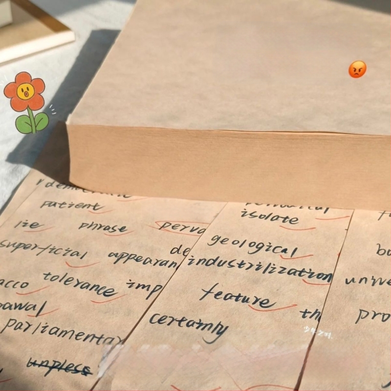 Блогър с 320 парчета чернова от сурова дървесна пулпа за студенти по приемни изпити в докторантура с празна бежова хартия за защита на очите, удебелена с математически анализ