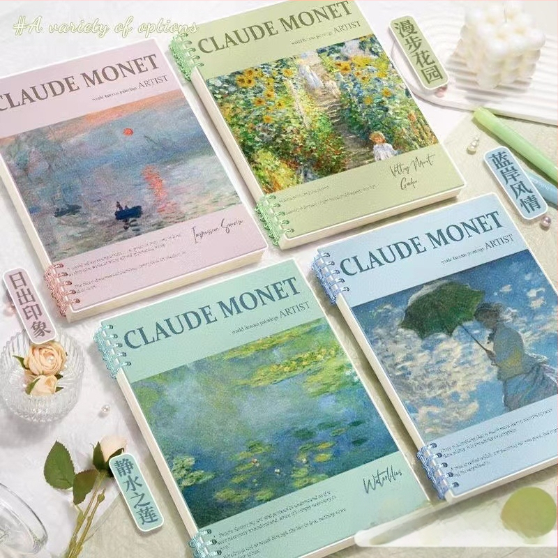 Õlimaal Kuulus maalimine Lahtised lehed raamat b5 Eemaldatav märkmik Kõrge värviväärtus Ilma spiraali näitamiseta Ringraamat Õpilase märkmik