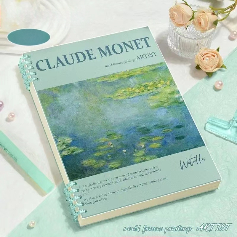 Õlimaal Kuulus maalimine Lahtised lehed raamat b5 Eemaldatav märkmik Kõrge värviväärtus Ilma spiraali näitamiseta Ringraamat Õpilase märkmik