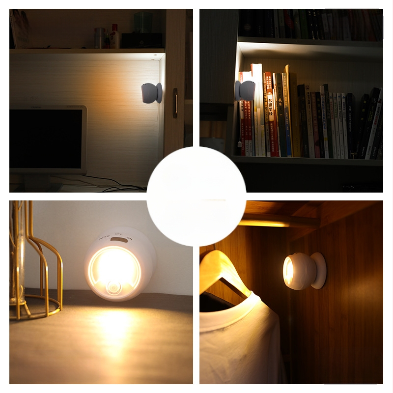 Népszerű éjszakai fény 360 fokos csövek forgó fény folyosói fény éjszakai fény folyosó emberi test érzékelős fali lámpa mágneses