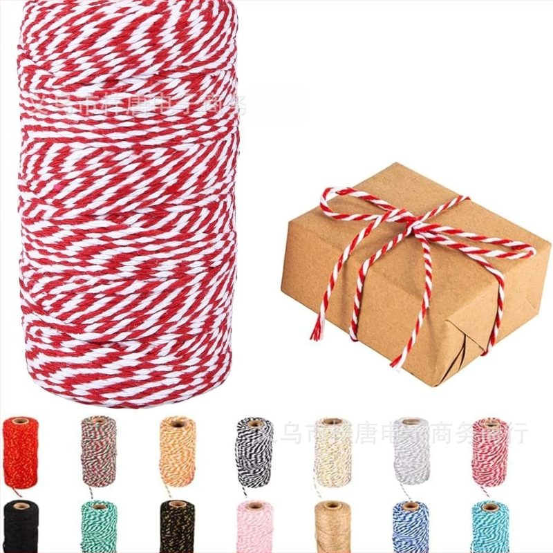 Ekologiška rankų darbo džiuto 100 m kanapių virvės rišimas, dekoratyvinė pakavimo virvė, „pasidaryk pats“ rankų darbo pintas virvės žymėjimas