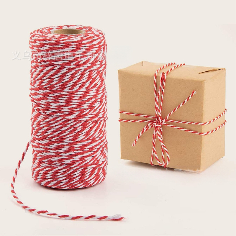 Ekologiška rankų darbo džiuto 100 m kanapių virvės rišimas, dekoratyvinė pakavimo virvė, „pasidaryk pats“ rankų darbo pintas virvės žymėjimas