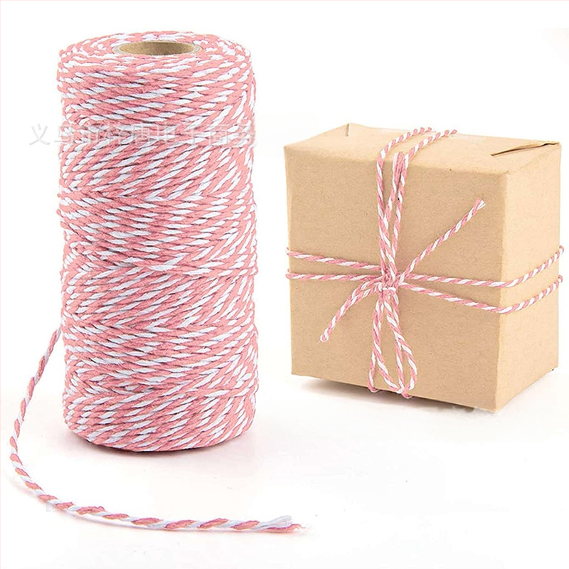 Ekologiška rankų darbo džiuto 100 m kanapių virvės rišimas, dekoratyvinė pakavimo virvė, „pasidaryk pats“ rankų darbo pintas virvės žymėjimas