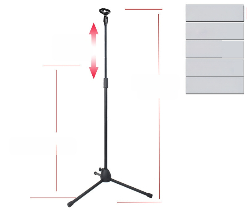 Mikrofonialus Otseülekanne Karaoke Salvestus Põrandamikrofoni Tõstealus Lavaesinemine Vertikaalne Mikrofonialus Statiiviga