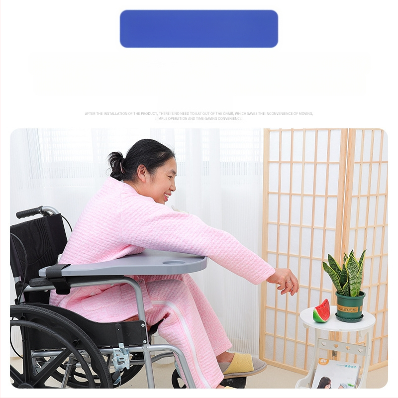 Kerekesszékes étkezőasztal, univerzális WC-szék, étkezőasztal, kerekesszék-kiegészítők, mozgáskorlátozottaknak szánt étkezőasztal, megnövelt vastagítás, ingyenes beszerelés