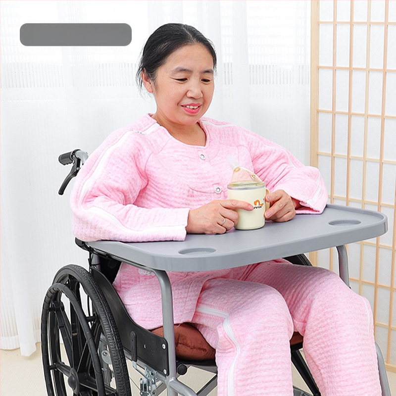 Kerekesszékes étkezőasztal, univerzális WC-szék, étkezőasztal, kerekesszék-kiegészítők, mozgáskorlátozottaknak szánt étkezőasztal, megnövelt vastagítás, ingyenes beszerelés