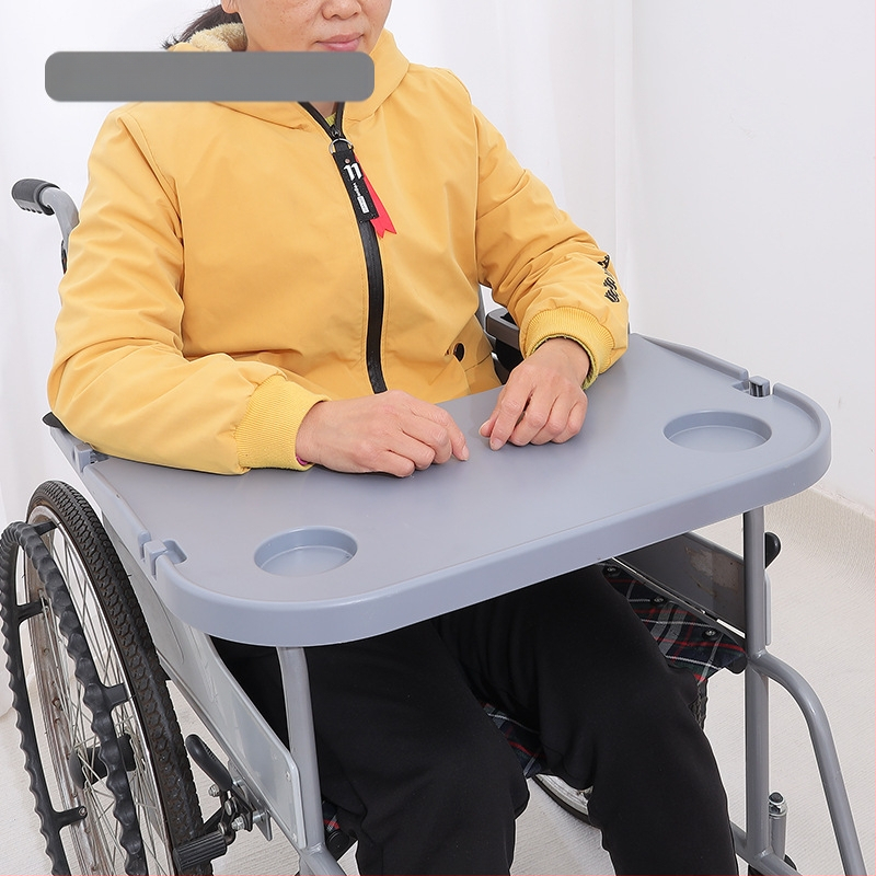 Kerekesszékes étkezőasztal, univerzális WC-szék, étkezőasztal, kerekesszék-kiegészítők, mozgáskorlátozottaknak szánt étkezőasztal, megnövelt vastagítás, ingyenes beszerelés