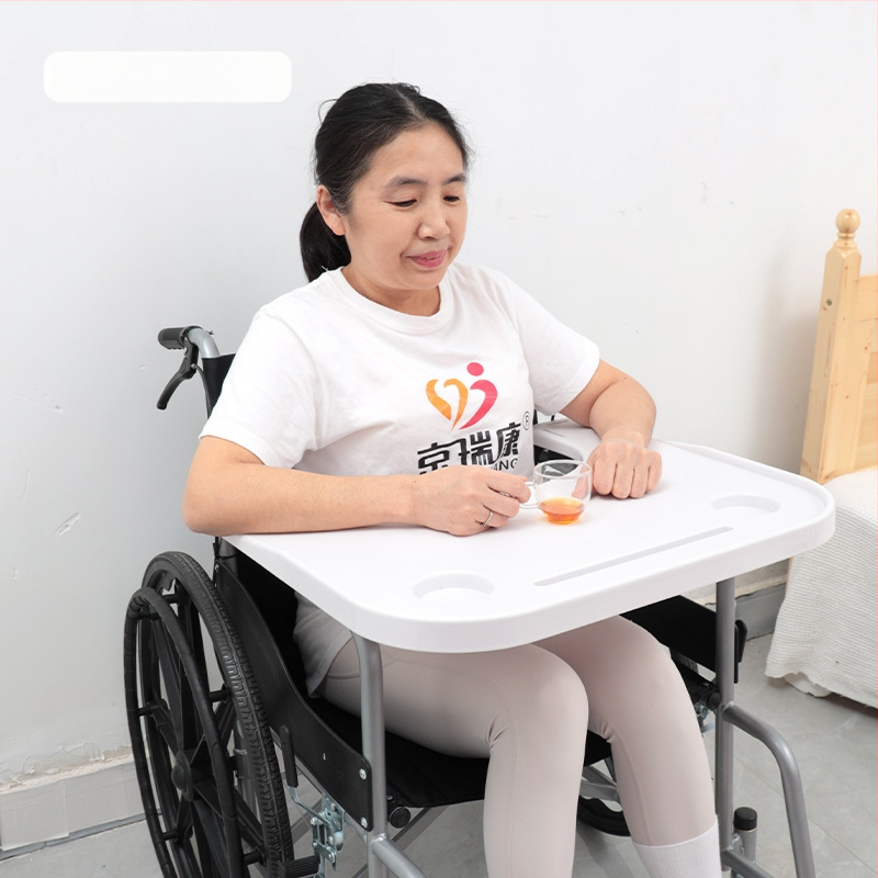 Kerekesszékes étkezőasztal, univerzális WC-szék, étkezőasztal, kerekesszék-kiegészítők, mozgáskorlátozottaknak szánt étkezőasztal, megnövelt vastagítás, ingyenes beszerelés