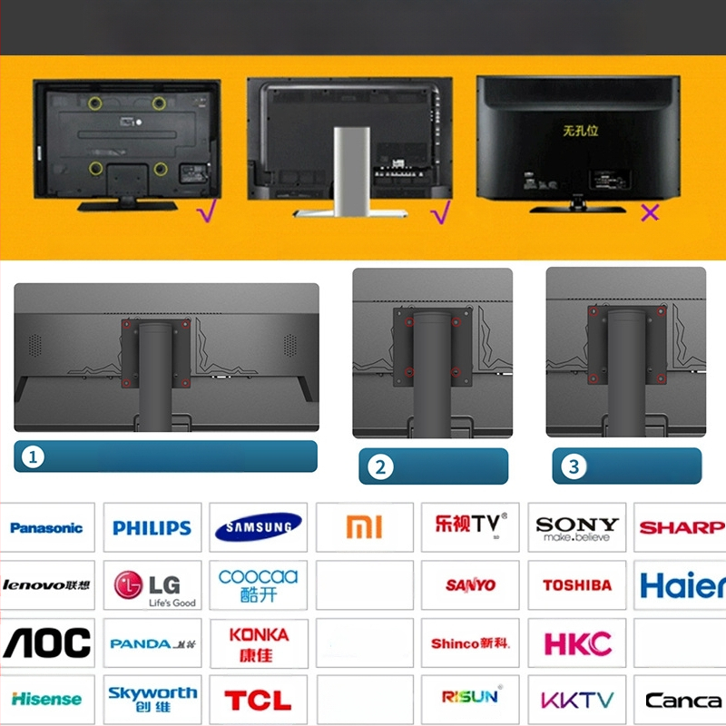 Pööratav reguleeritav arvutimonitori alus 8–27-tolline tugiraam reguleeritav ja pöörlev