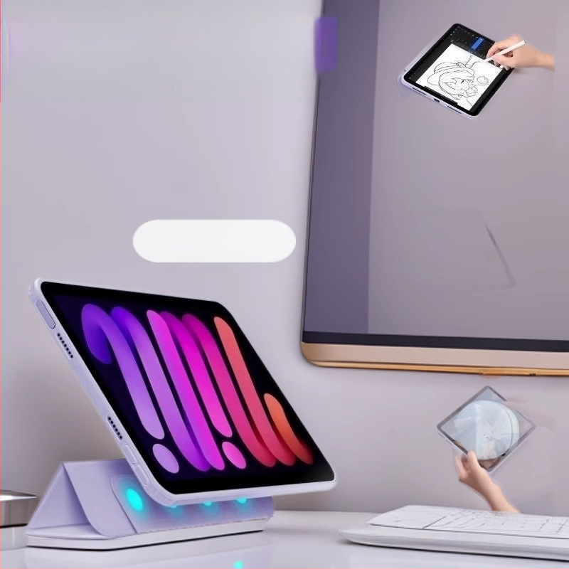 Piemērots iPad aizsargapvalkam, magnētiskam mini aizsargapvalkam, planšetdatora aizsargapvalkam, iPad aizsargapvalkam, statīvam