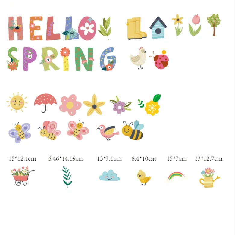 Kevad tere kevad paberist väljalõige kevad tuleb kevadpeo teema aknasein käsitsi paberist välja lõigatud kaunistus