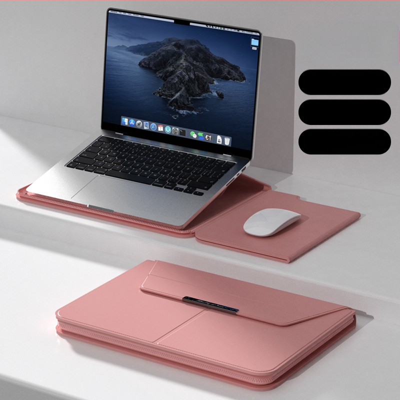 Daugiafunkcis vidinis nešiojamojo kompiuterio krepšys 14 colių su stovo apsauginiu dangteliu 15,3 m²/3 užtrauktuku, kompiuterio laikymo krepšys, sandėlyje