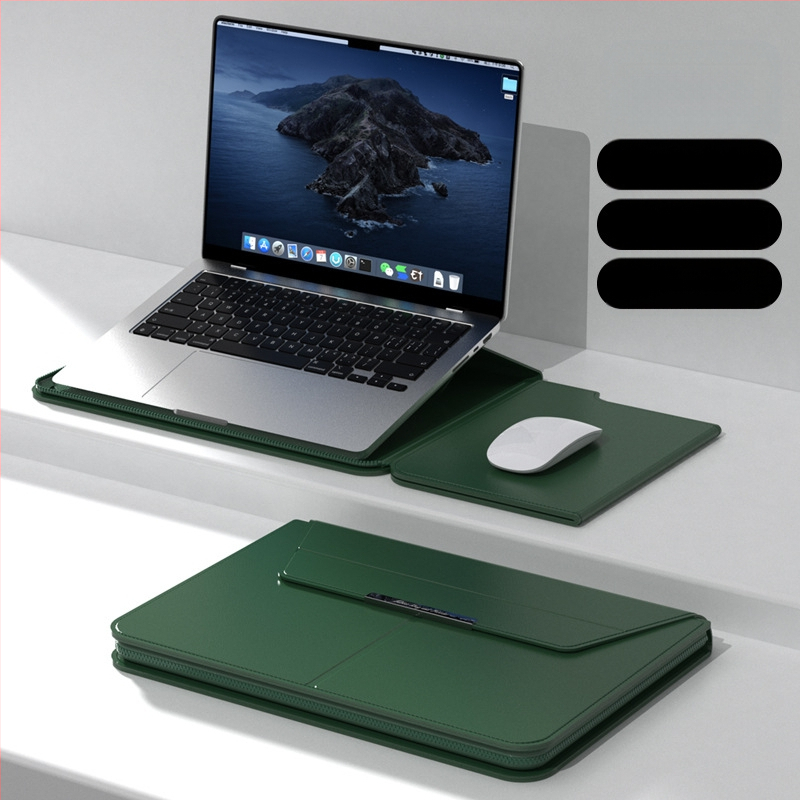 Daugiafunkcis vidinis nešiojamojo kompiuterio krepšys 14 colių su stovo apsauginiu dangteliu 15,3 m²/3 užtrauktuku, kompiuterio laikymo krepšys, sandėlyje