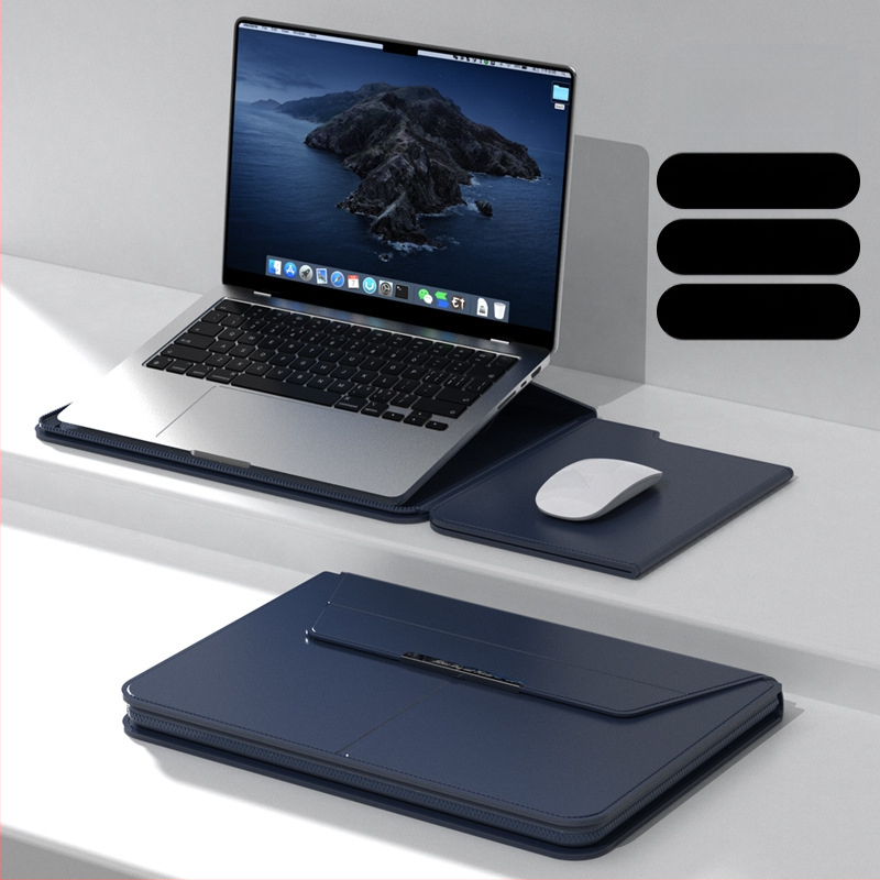 Daugiafunkcis vidinis nešiojamojo kompiuterio krepšys 14 colių su stovo apsauginiu dangteliu 15,3 m²/3 užtrauktuku, kompiuterio laikymo krepšys, sandėlyje