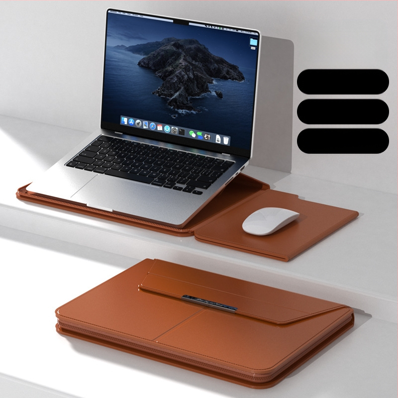 Daugiafunkcis vidinis nešiojamojo kompiuterio krepšys 14 colių su stovo apsauginiu dangteliu 15,3 m²/3 užtrauktuku, kompiuterio laikymo krepšys, sandėlyje