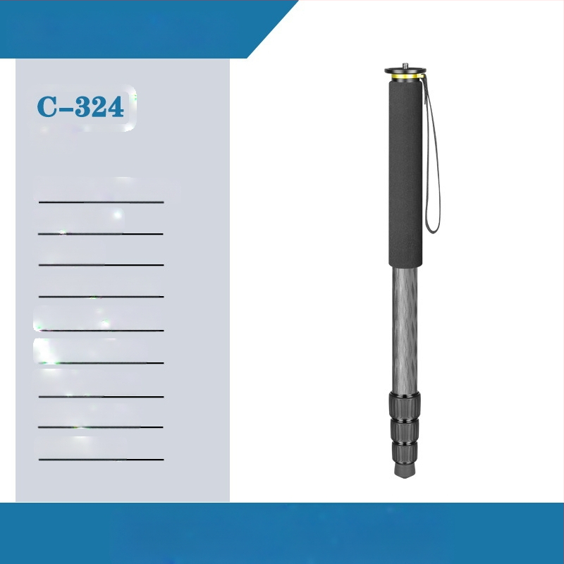 Rūpnīcas tiešās pārdošanas neitrāls stāvošs video 32. sērijas oglekļa šķiedras viegls monopoda fotografēšanas foto oglekļa pārnēsājams statīvs