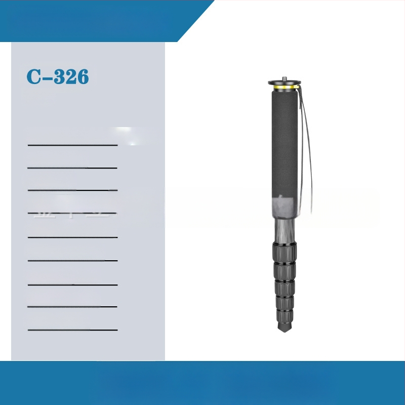 Rūpnīcas tiešās pārdošanas neitrāls stāvošs video 32. sērijas oglekļa šķiedras viegls monopoda fotografēšanas foto oglekļa pārnēsājams statīvs