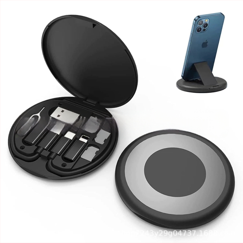 Nešiojama daugiafunkcinė duomenų saugojimo dėžutė, 60 W, ištraukiamas adapteris „nuo vieno iki trijų“, greito įkrovimo laidas