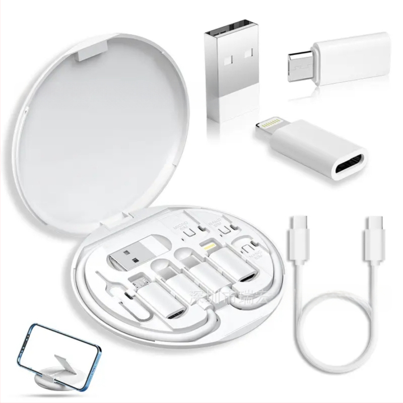 Nešiojama daugiafunkcinė duomenų saugojimo dėžutė, 60 W, ištraukiamas adapteris „nuo vieno iki trijų“, greito įkrovimo laidas