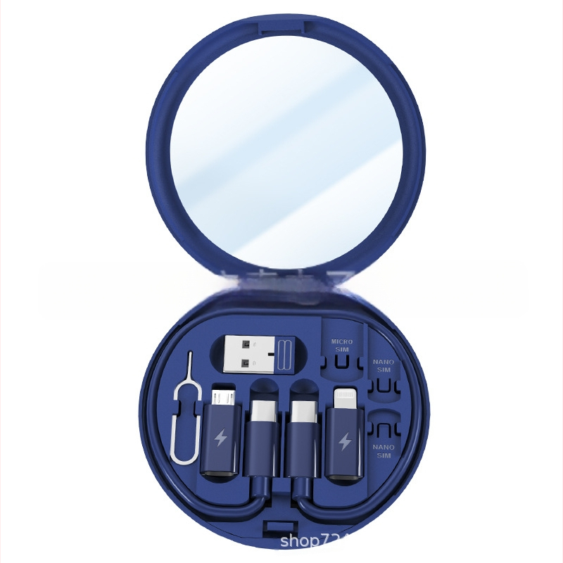 Nešiojama daugiafunkcinė duomenų saugojimo dėžutė, 60 W, ištraukiamas adapteris „nuo vieno iki trijų“, greito įkrovimo laidas