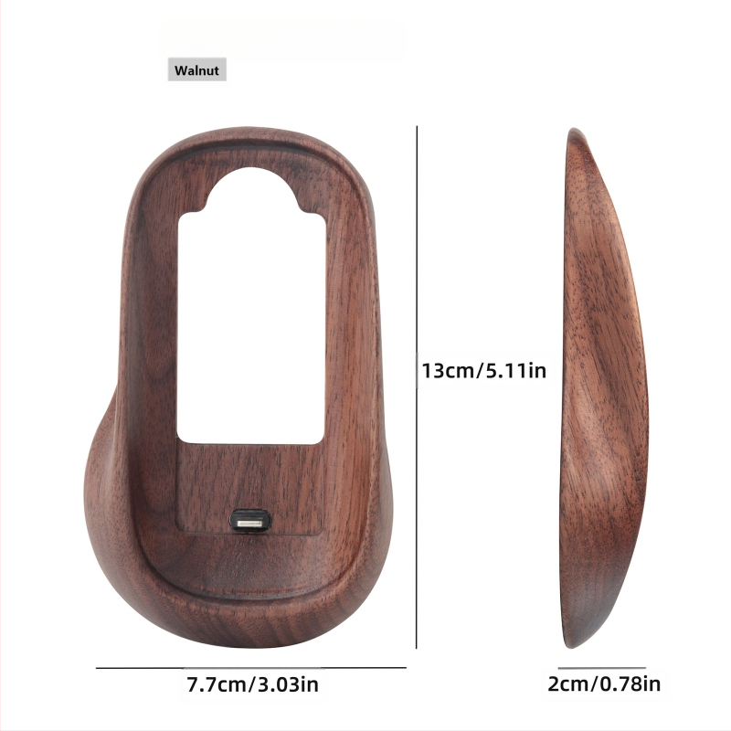 Pähklipähkli värvi Magic Mouse`i kaitseümbris, mis sobib Apple Magic Mouse`ile, kõrgendav täispuidust alus