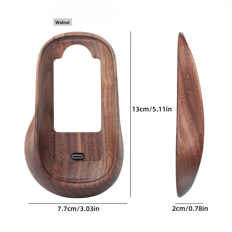 Pähklipähkli värvi Magic Mouse`i kaitseümbris, mis sobib Apple Magic Mouse`ile, kõrgendav täispuidust alus