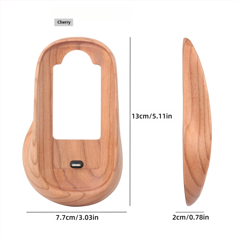 Pähklipähkli värvi Magic Mouse`i kaitseümbris, mis sobib Apple Magic Mouse`ile, kõrgendav täispuidust alus