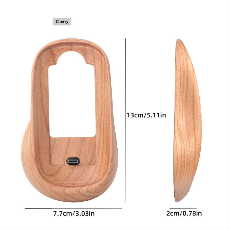 Pähklipähkli värvi Magic Mouse`i kaitseümbris, mis sobib Apple Magic Mouse`ile, kõrgendav täispuidust alus