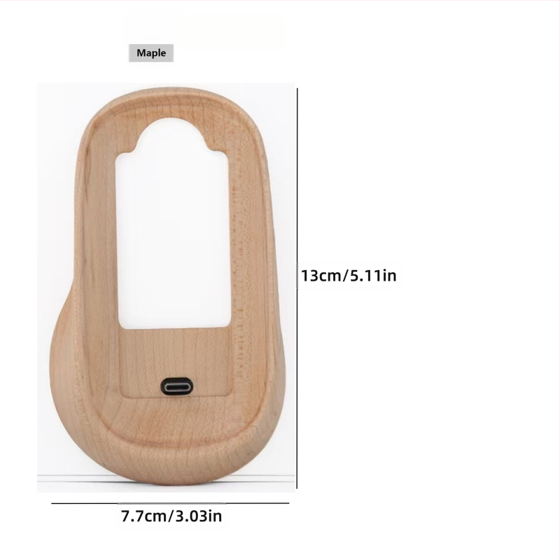 Pähklipähkli värvi Magic Mouse`i kaitseümbris, mis sobib Apple Magic Mouse`ile, kõrgendav täispuidust alus