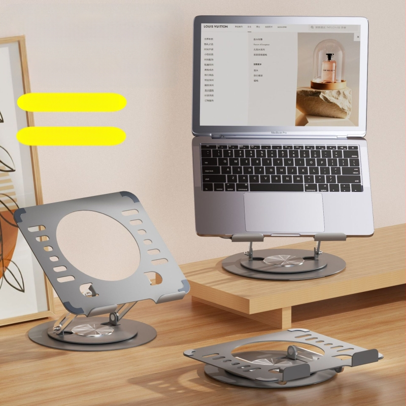 Sülearvuti alus 360 kraadi pöörlev reguleeritav tõsteklamber kontori tahvelarvuti tugialuse tõsteklamber