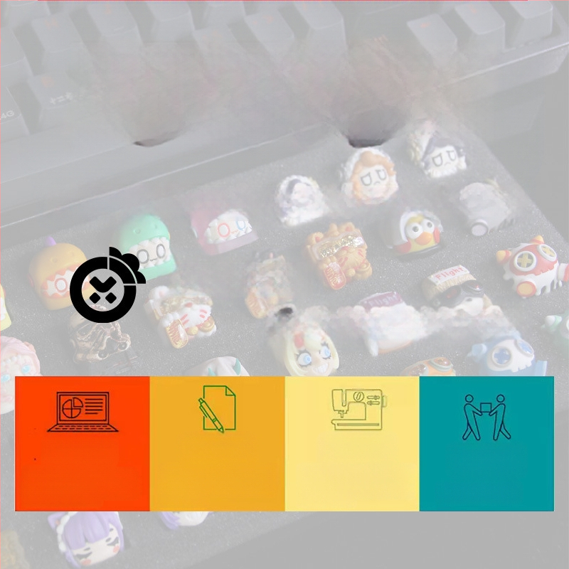 Doomed Fulilian Keycap seeria teemaline isikupärastatud vaigust kahemõõtmeline mehaaniline klaviatuur ühe klahviga Esc