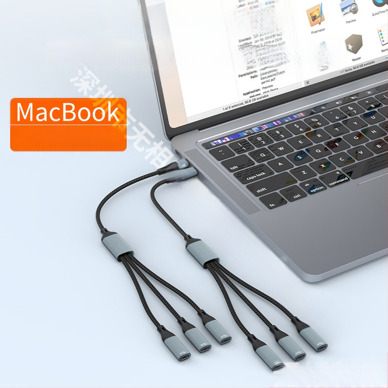 Star Rail USB Revolution egy-három anya C típusú töltőkábel átviteli elosztó adapter OTG számítógép bővítő dokkoló