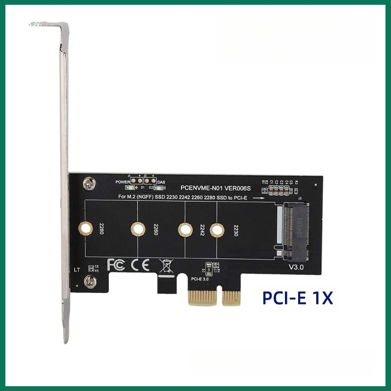 Адаптерна карта M.2 Nvme SSD NGFF към PCI X4 m Key-B с двоен интерфейс, поддържа 20110 Solid State