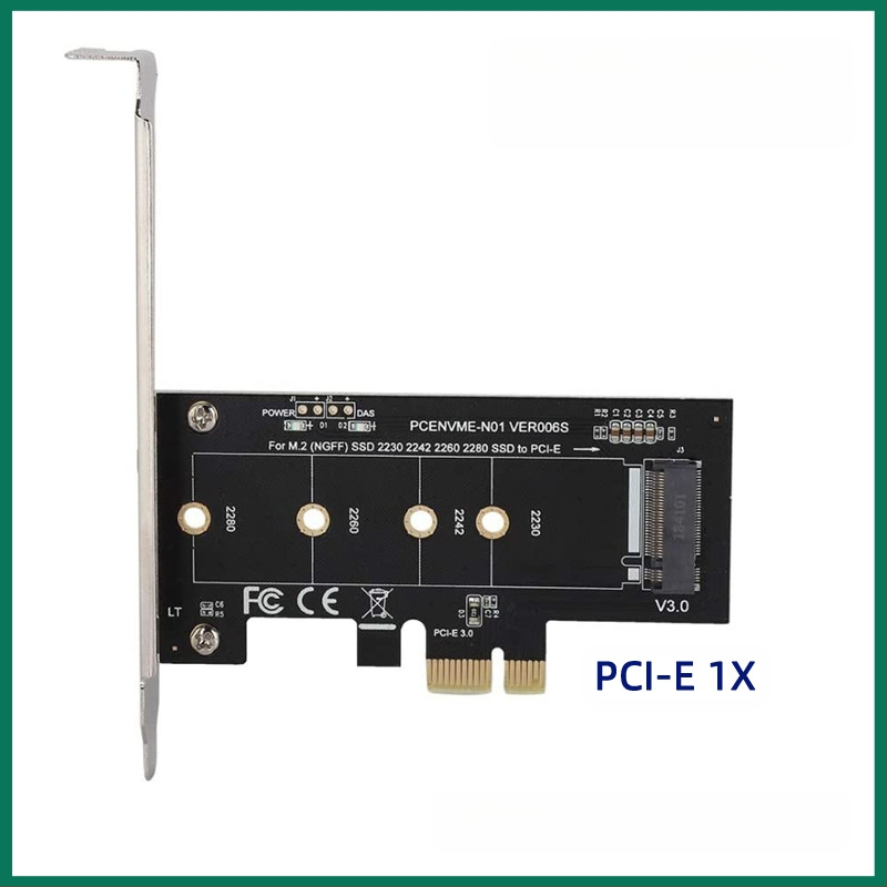 Адаптерна карта M.2 Nvme SSD NGFF към PCI X4 m Key-B с двоен интерфейс, поддържа 20110 Solid State