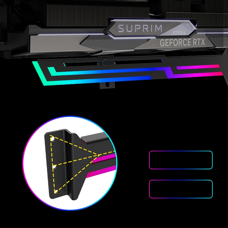 4090 graafikakaardi kronstein ARGB Shengguang sünkroonse graafikakaardi pesa vertikaalse paigaldusega graafikakaardi kronstein lauaarvuti 3060 kronstein