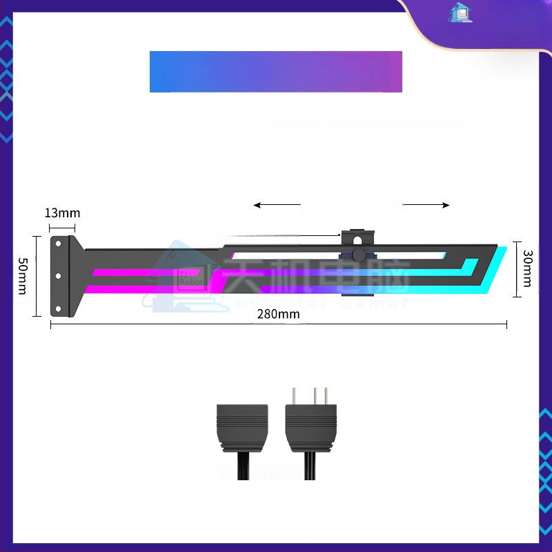 4090 graafikakaardi kronstein ARGB Shengguang sünkroonse graafikakaardi pesa vertikaalse paigaldusega graafikakaardi kronstein lauaarvuti 3060 kronstein