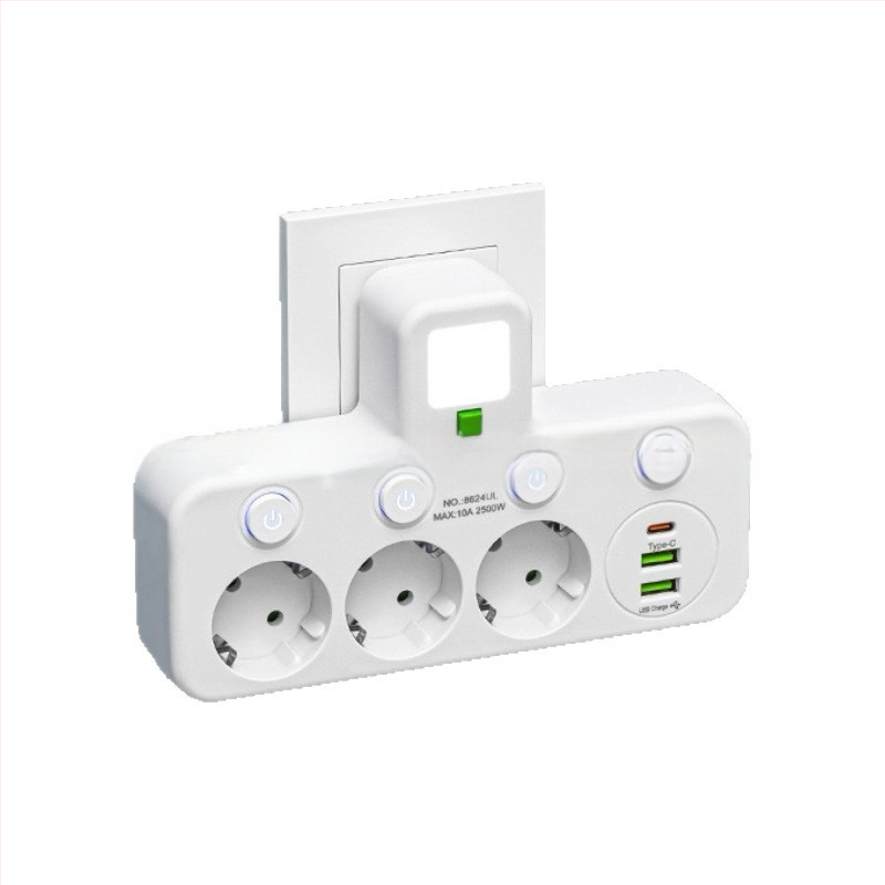 Euroopa standardne pistikupesa 2Usb + 1Type-C teisenduspesa Euroopa Venemaa Euroopa stiilis ühe kuni kolme teisenduspesa eksport