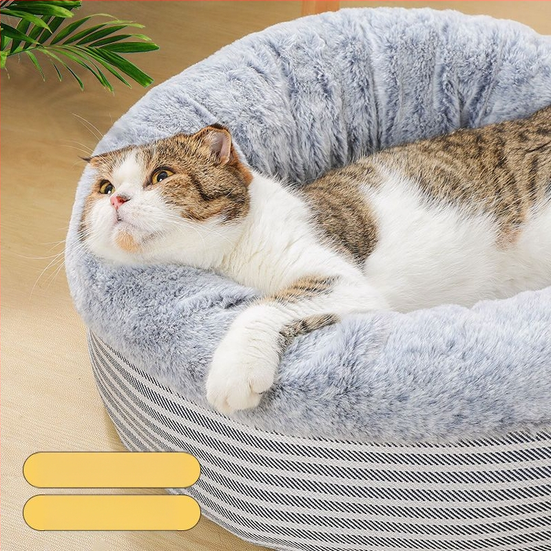 Téli meleg macskafészek félig zárt macskafészek ház macskaágy mély alvás fészek kutyaház univerzális minden évszakra