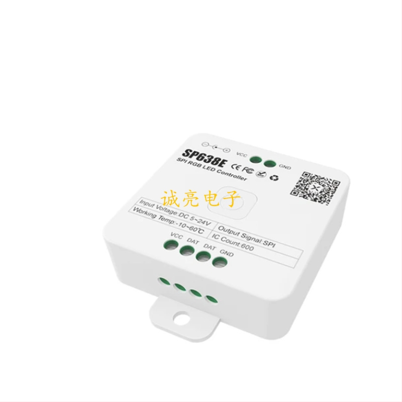 SP638E trīs kanālu RGB maģiskās krāsas LED vadība, Bluetooth mūzikas kontrolieris